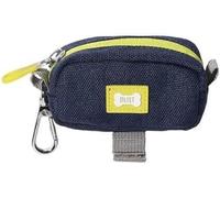 BUILT PET NightSafe Poop Bag Holder & Treat Dispenser, Clips to Lead for Dog Walking, Hands Free Duo Carry Pouch with 2 Compartments for Waste Sacks & Rewards, Attaches to Leash or Belt, Blue, Small