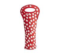 BUILT Red Confetti Wine Tote Bag - Red / White
