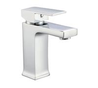 Built Right Basin Mixer Tap Bathroom Sink Tap Chrome Mixer Tap with Pop Up Waste Basin Plug, Single Lever Bathroom Mixer Tap, Basin Taps Hot Cold Sink Tap for Bathroom Kitchen Mixer Tap (Ripple Mono)