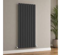 Built Right Designer Radiator Flat Panel Single Vertical Anthracite 1800 X 560
