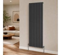 Built Right Designer Radiator Flat Panel Single Vertical Anthracite 1800 X 630