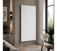 Built Right Designer Radiator Flat Panel Single Vertical White 1800 X 630