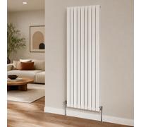 Built Right Designer Radiator Flat Panel Single Vertical White 1800 X 630