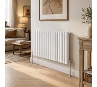 Built Right Designer Radiator Oval Panel Double Horizontal 600 X 1020