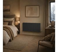 Built Right Designer Radiator Oval Panel Double Horizontal 600 X 1200