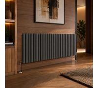 Built Right Designer Radiator Oval Panel Double Horizontal 600 X 1620