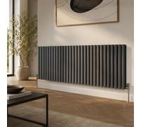 Built Right Designer Radiator Oval Panel Double Horizontal 600 X 1800