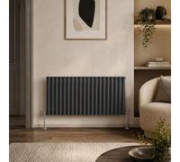 Built Right Designer Radiator Oval Panel Single Horizontal 600 X 1200