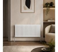 Built Right Designer Radiator Oval Panel Single Horizontal 600 X 1200