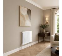 Built Right Designer Radiator Oval Panel Single Horizontal 600 X 600