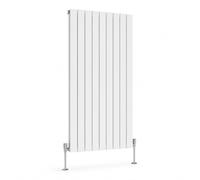 Built Right Flat Panel Designer Radiator, Central Heating Radiator, Horizontal & Vertical Single or Double Panel Flat Radiator, White or Anthracite, Multiple Sizes (White, 1800 x 630 - Double)