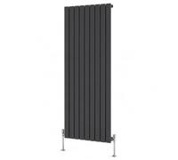 Built Right Flat Panel Designer Radiator, Central Heating Radiator, Horizontal & Vertical Single or Double Panel Flat Radiator, White or Anthracite, Multiple Sizes (Anthracite, 1800 x 630 - Single)