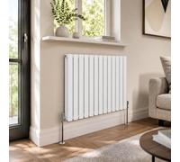 Built Right Oval Designer Radiator, Central Heating Radiator, Horizontal & Vertical Single or Double Panel Oval Tube Radiator, White or Anthracite, Multiple Sizes (White, 600 x 780 - Double)