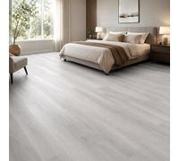 Built Right Spc Vinyl Click Flooring Canadian Grey 6.5mm Wood Effect Planks 1.79M2 Pack Luxury Bathroom Kitchen Floor Easy Diy Fit