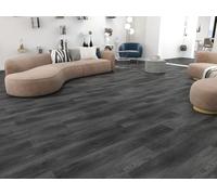 Built Right SPC Vinyl Click Lock Flooring - Anthracite Wood Effect Planks, 6.5mm Thick, Easy DIY Interlocking Installation, Luxury Vinyl Flooring for Bathroom, Kitchen, Bedroom - 1.79m² Pack