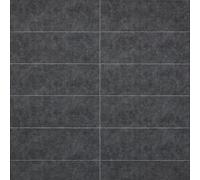 Built Right Tile Effect PVC Shower Wall Panels 0.6m x 2.4m | Waterproof Bathroom Cladding Splash Panels for Shower, 10mm Thick Panel | Wet Room Splashback Panel Pack of 2, Covers 2.88m² (Dark Grey)