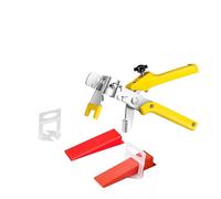 Built Right Tile Leveling System - 501 PCS 400 Tile Spacers, 100 Reusable Wedges, 1 Tile Levelling Pliers - Includes 1mm, 2mm, 3mm Tile Spacers - Pro Tiling Tools Kit (2mm Spacers)