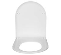Built Right Toilet Seat - Soft Close, Quick Release, Easy Cleaning, White - Square, D Shaped or Round - Toilet Seat Fittings Included - SD02