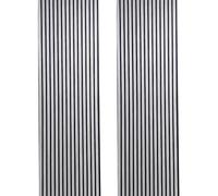 Built Right Wood Slat Acoustic Wall Panels - Soundproofing for Walls & Ceilings - Noise Reduction & Decorative Design - Home & Office - 240cm x 60cm (2 Pack - Silver Oak)