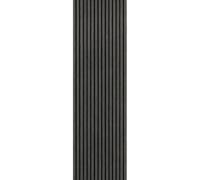 Built Right Wood Slat Acoustic Wall Panels - Soundproofing for Walls & Ceilings - Noise Reduction & Decorative Design - Home & Office - 240cm x 60cm Midnight Dark)