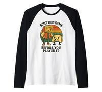Built This Game Before You Played It Retro Gamer Controller Raglan Baseball Tee