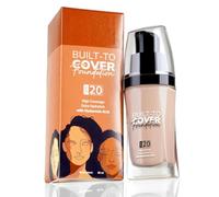 Built to Cover Liquid Foundation - L-02 Pink Ivory (30ml) | Medium to Buildable Coverage | Matte Finish | Lightweight with SPF 20 & Hyaluronic Acid | Hydrating Face Makeup for Light Skin