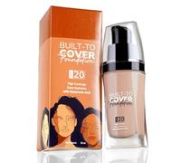 Built to Cover Liquid Foundation - L-3 Neutral Ivory (30ml) | Medium to Buildable Coverage | Matte Finish | Lightweight with SPF 20 & Hyaluronic Acid | Hydrating Face Makeup for Light Skin Tones