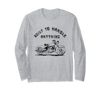 Built to Handle Anything - Biker Motorcycle Rider Mechanic Long Sleeve T-Shirt