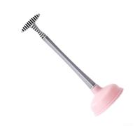 Built To Last Toilet Plunger With High Pressure Suction Cup Repeated Use Toilets And Multiple Drain Types(Pink toilet plunger)