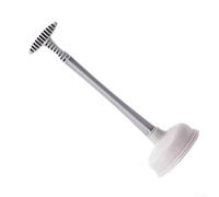 Built To Last Toilet Plunger With High Pressure Suction Cup Repeated Use Toilets And Multiple Drain Types(Gray toilet plunger)