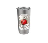Built to Play Cricket Stuck At Work Office Life Stainless Steel Insulated Tumbler