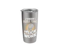 Built to Play Paddle Tennis Stuck At Work Player Stainless Steel Insulated Tumbler