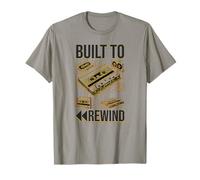 Built to Rewind to 80's Music Cassette - Vintage 90s T-Shirt