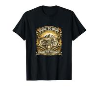 Built to Ride Forged for Freedom Motorcycle Design T-Shirt