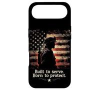 Built To Serve. Born To Protect. Military Soldier Silhouette Case for iPhone Air