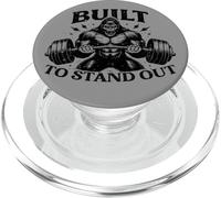 Built to Stand Out Gorilla Strong Weightlifting Gym PopSockets PopGrip for MagSafe
