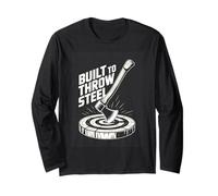 Built to Throw Steel Axe Throwing Target Lumberjack Long Sleeve T-Shirt