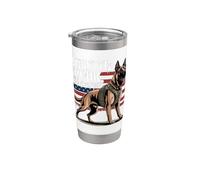 Built to Work. Born to Protect. Belgian Malinois Police Stainless Steel Insulated Tumbler