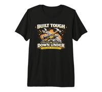 Built Tough Down Under Vintage Australia Aussie Shirt Premium T-Shirt