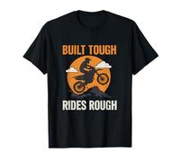 Built Tough, Rides Rough Off Road Motorcycle Humor Graphic T-Shirt