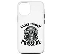 Built Under Pressure Oldschool Vintage Dive Suit Scuba Diver Case for iPhone 12/12 Pro