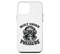 Built Under Pressure Oldschool Vintage Dive Suit Scuba Diver Case for iPhone 12 mini