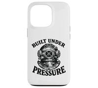Built Under Pressure Oldschool Vintage Dive Suit Scuba Diver Case for iPhone 13 Pro