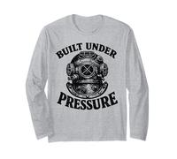 Built Under Pressure Oldschool Vintage Dive Suit Scuba Diver Long Sleeve T-Shirt