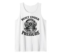 Built Under Pressure Oldschool Vintage Dive Suit Scuba Diver Tank Top