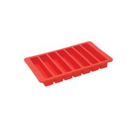 Built Water Bottle Ice Cube Tray, BPA Free Easy Release Flexible Silicone, Red, 19.5 x 11.5cm
