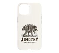 Built Weirdly Different Jimothy Feral Raccoon Meme Design Case for iPhone 15