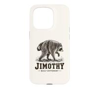 Built Weirdly Different Jimothy Feral Raccoon Meme Design Case for iPhone 15 Pro