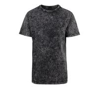 Build Your Brand Acid Washed Tee Dark Grey/White XL