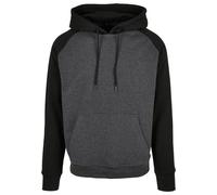 Built Your Brand Basic Raglan Hoodie Hoodie grey black L